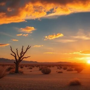 Desierto al amanecer