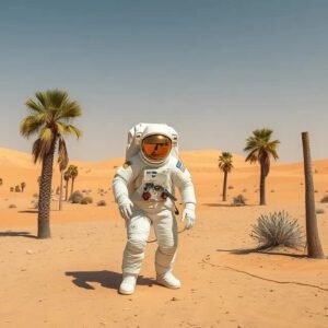 Astronauta en el desierto