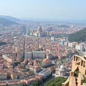 Ciudad vista desde un mirador